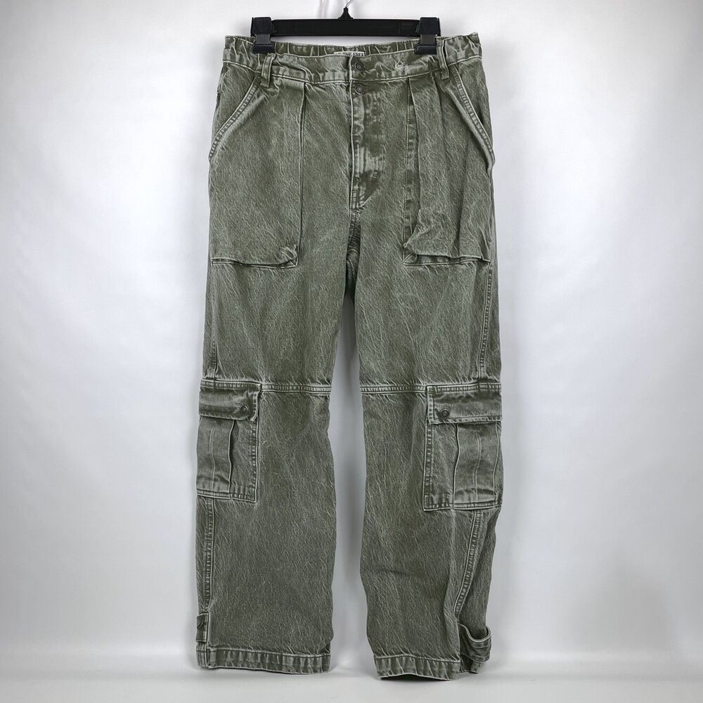 We The Free Free People Marx Slouchy Cargo Jeans Women's 29 Grunge Baggy Y2K